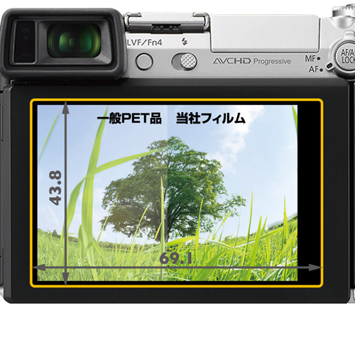 ハクバ Panasonic LUMIX GX7 / G6 専用 液晶保護フィルム