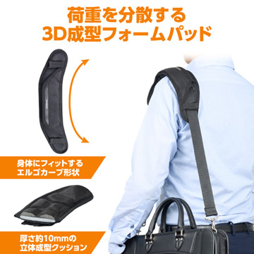 荷重を分散する3D成型フォームパッド