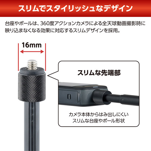 スリムでスタイリッシュなデザイン
