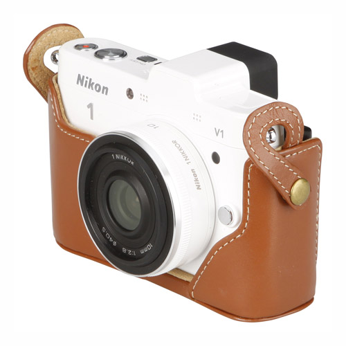 ピクスギア 本革ボディケース Nikon 1 V1専用