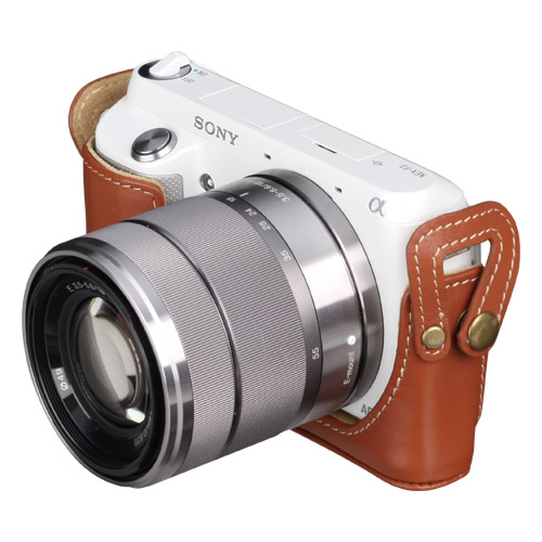 ピクスギア 本革ボディケース SONY α NEX-F3専用