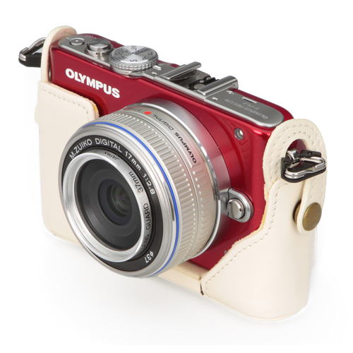 ピクスギア 本革ボディケース OLYMPUS PEN E-PL3/E-PM1専用