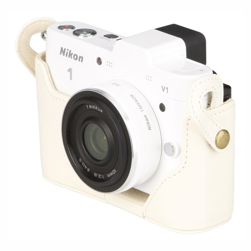 ピクスギア 本革ボディケース Nikon 1 V1専用
