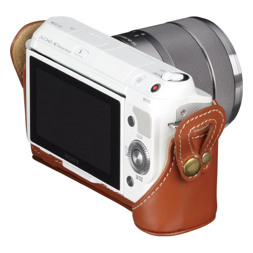 ピクスギア 本革ボディケース SONY α NEX-F3専用