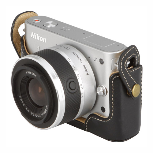 ピクスギア 本革ボディケース Nikon 1 J1専用