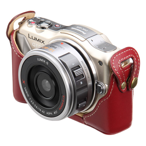 ピクスギア 本革ボディケース Panasonic GF5/GF3 専用