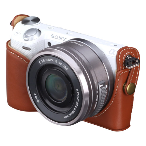 ピクスギア 本革ボディケース SONY α NEX-5R専用