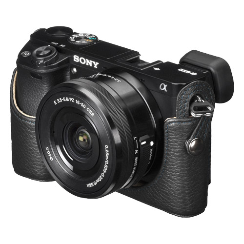 ハクバ SONY α6000 専用 本革ボディケース　ブラック