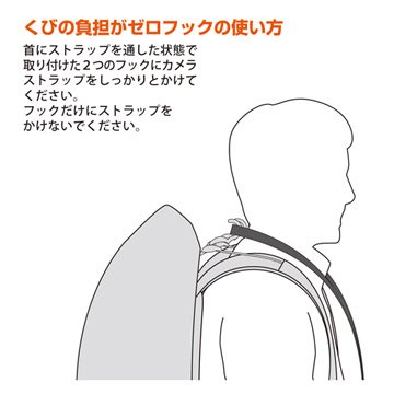 くびの負担がZEROフック（グレー）