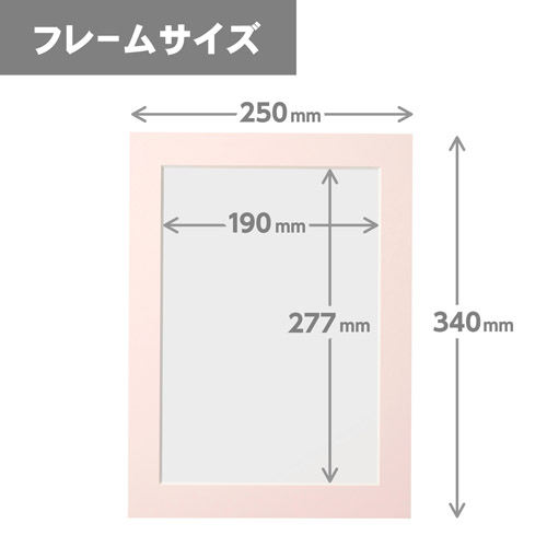 ハクバ インサートカラーペーパースタンド A4サイズ ライトピンク