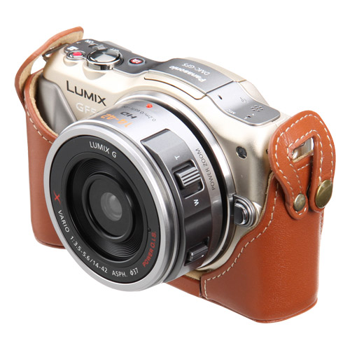ピクスギア 本革ボディケース Panasonic GF5/GF3 専用