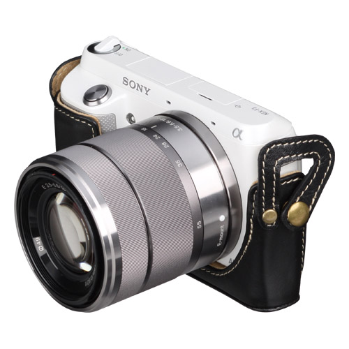 ピクスギア 本革ボディケース SONY α NEX-F3専用