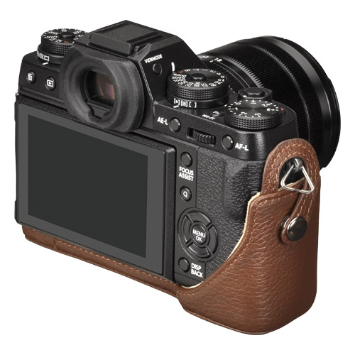 ハクバ FUJIFILM X-T1専用 本革ボディケース　ブラウン
