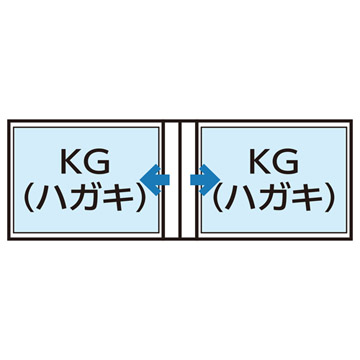 Pポケットアルバム NP KG（ハガキ）サイズ ヨコ