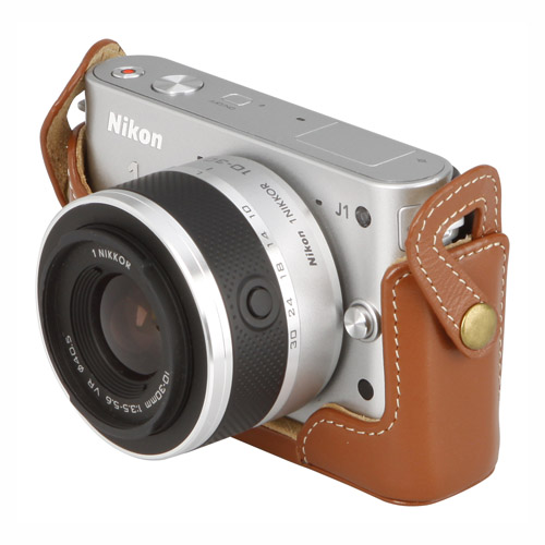 ピクスギア 本革ボディケース Nikon 1 J1専用