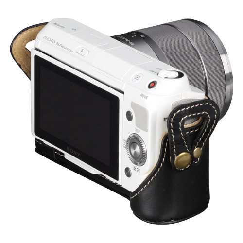 ピクスギア 本革ボディケース SONY α NEX-F3専用
