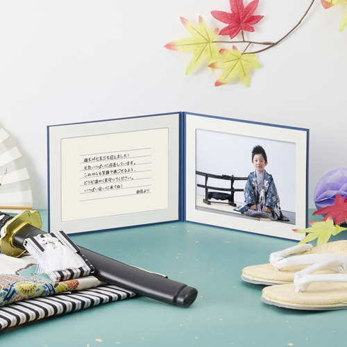 カードを贈るシーン例：七五三