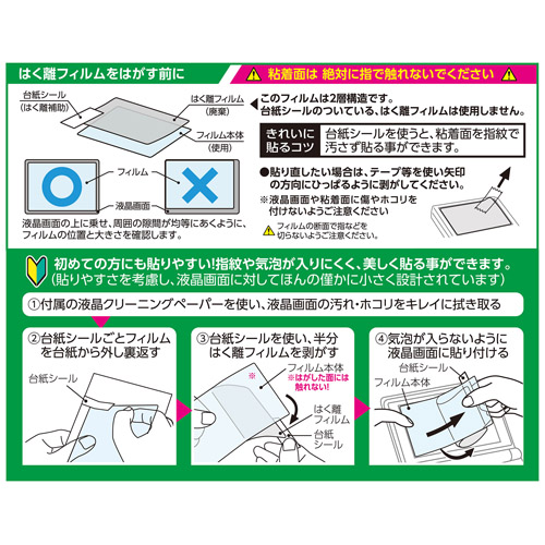 フィルムの貼り方