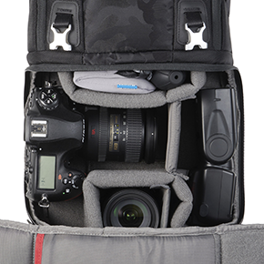 GW-PRO RED バックパック ライト M カメラバッグ 収納例