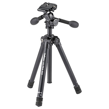 本格　カメラ三脚　2点セット　velbon ultra555 Velbon（ベルボン） 中型アルミ製三脚 ウルトラ 555 - ハクバ