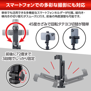 スマートフォンでの多彩な撮影にも対応